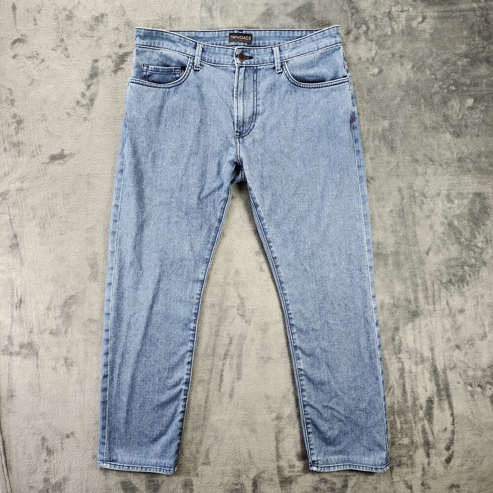 Trinidad 3 Boyer Athletic Straight Men's Size 34x29 Blue Jeans USA Made